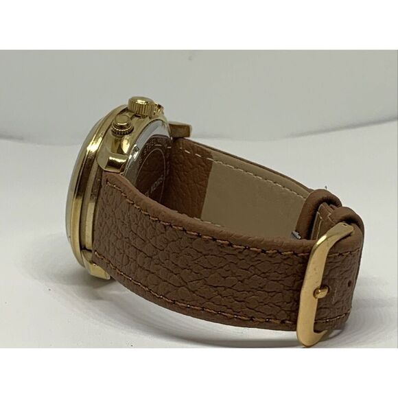 Michael Kors Runway MK5305 Women's Brown Leather Analog Dial Quartz Watch WFH180 - Picture 11 of 11